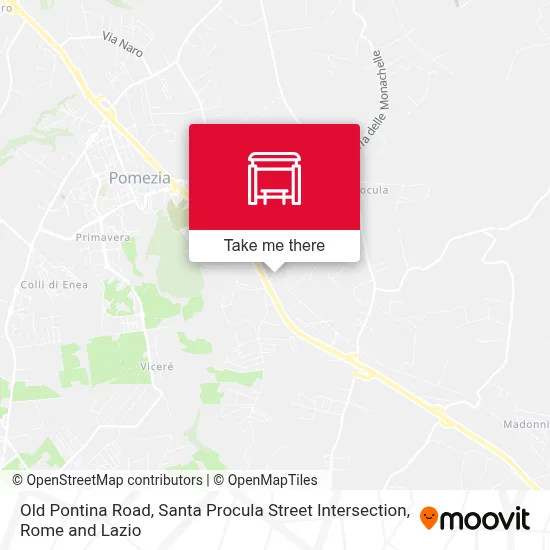 Old Pontina Road, Santa Procula Street Intersection map