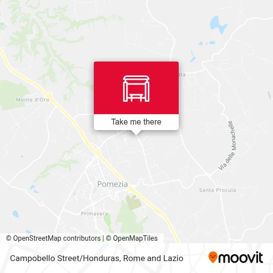 Campobello Street/Honduras map