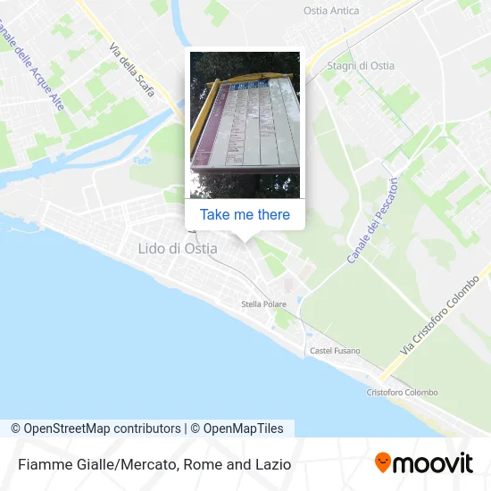 Fiamme Gialle/Mercato map