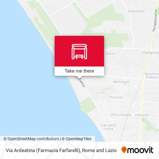 Via Ardeatina (Farmacia Farfarelli) map