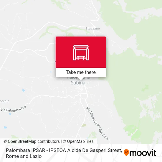 Palombara IPSAR - IPSEOA Alcide De Gasperi Street map