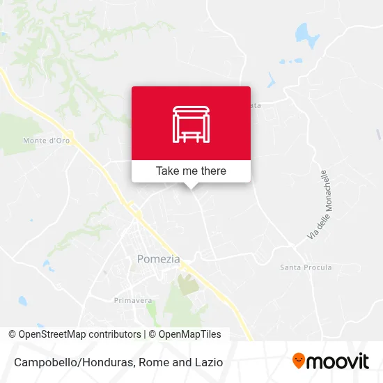 Campobello/Honduras map