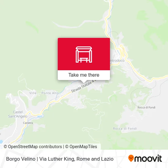 Borgo Velino | Martin Luther King Road map