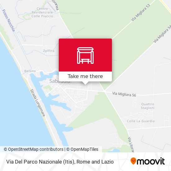 Via Del Parco Nazionale (Itis) map