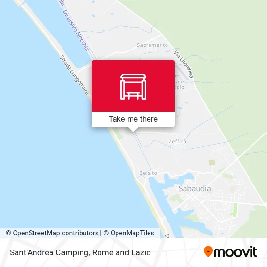 Sant'Andrea Camping map