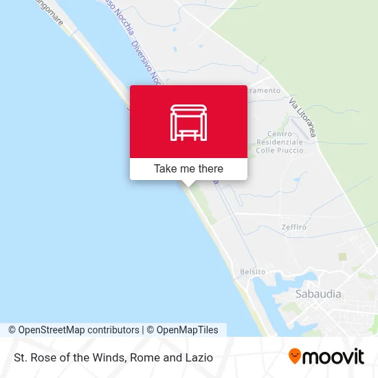 St. Rose of the Winds map