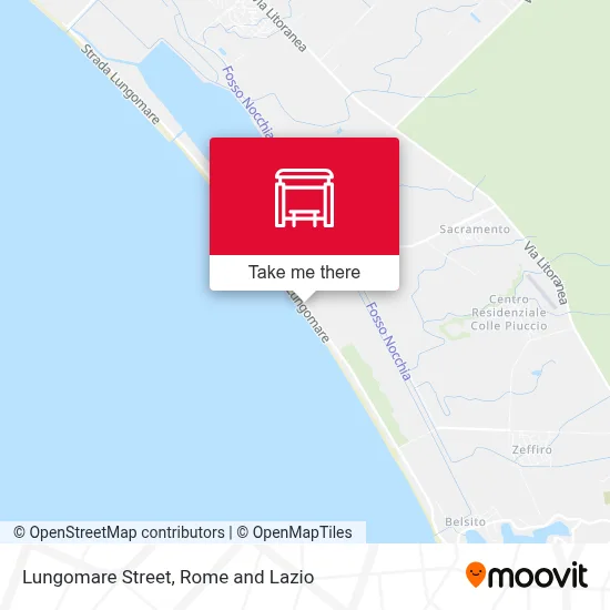 Lungomare Street map