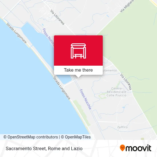 Sacramento Street map