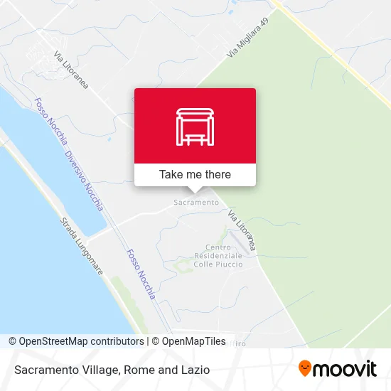 Sacramento Village map