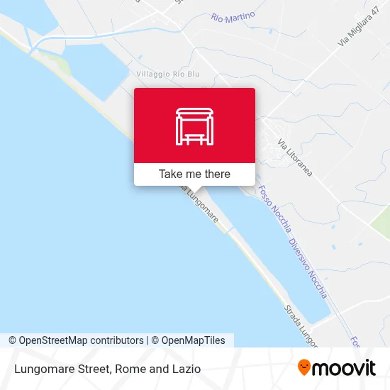 Lungomare Street map