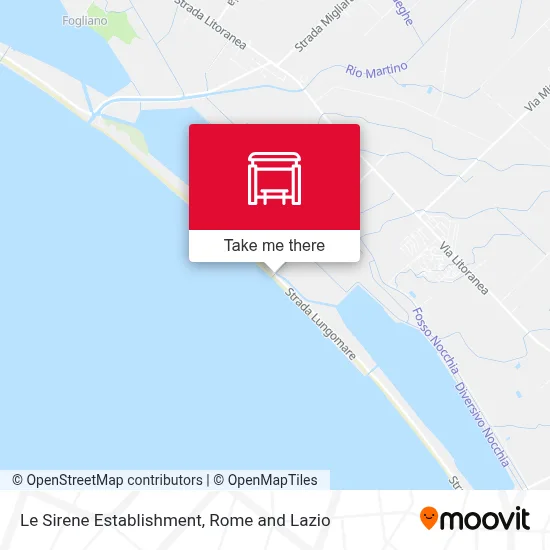 Le Sirene Establishment map