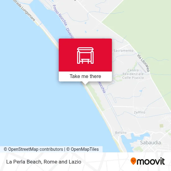 La Perla Beach map