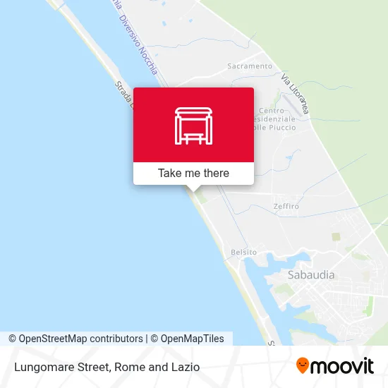 Lungomare Street map