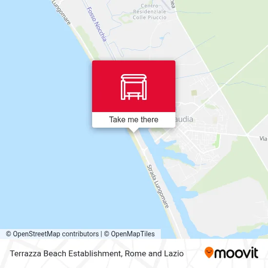 Terrazza Beach Establishment map