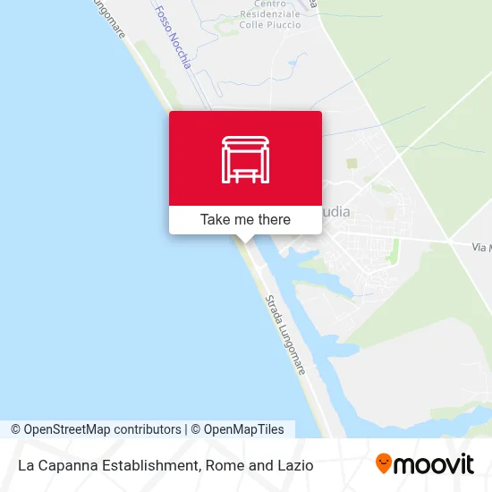 La Capanna Establishment map
