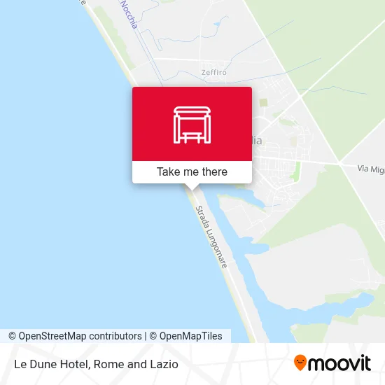 Le Dune Hotel map
