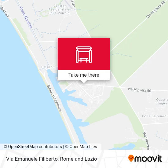 Via Emanuele Filiberto map