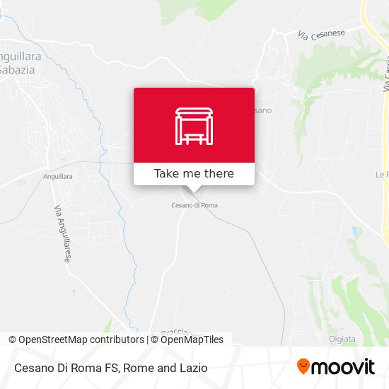 Cesano Di Roma FS map