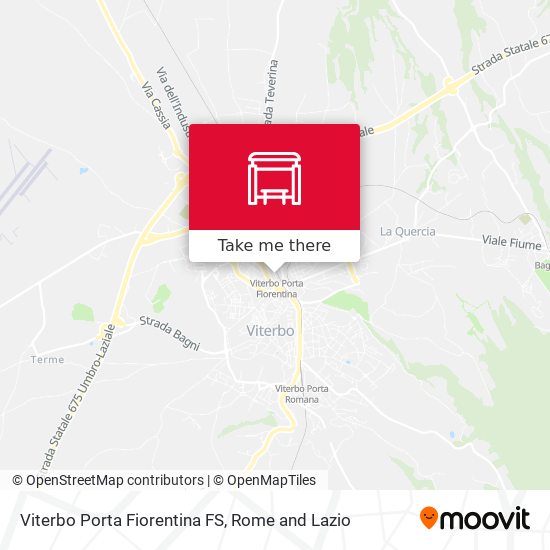 Viterbo Porta Fiorentina FS map