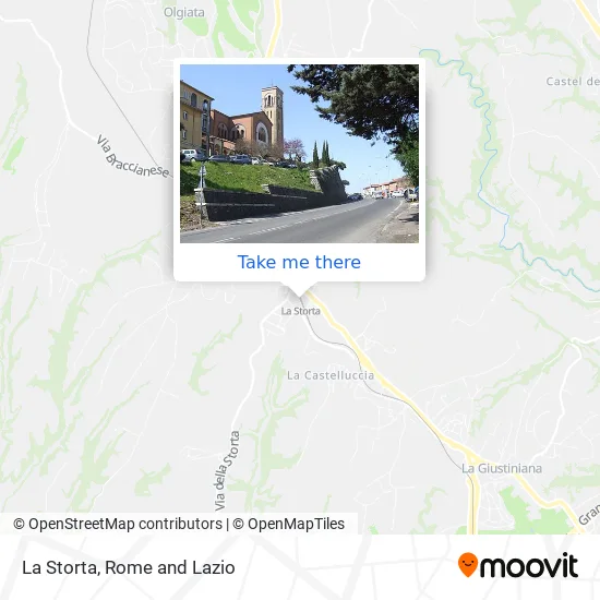 La Storta map