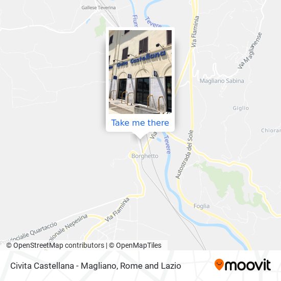 Civita Castellana - Magliano map