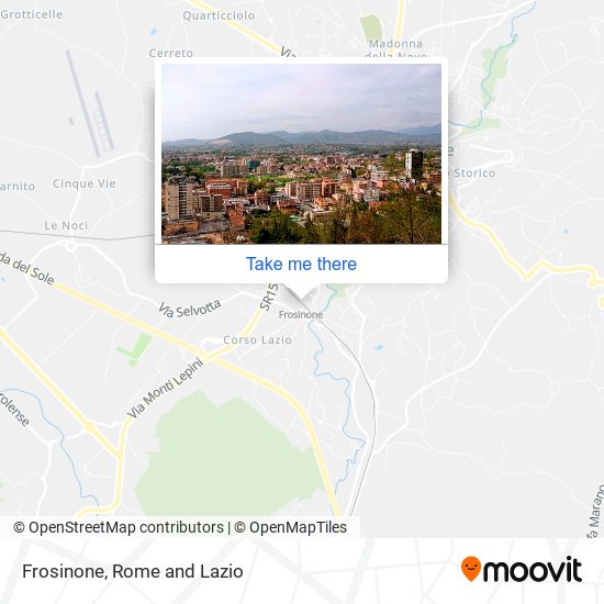 Frosinone map