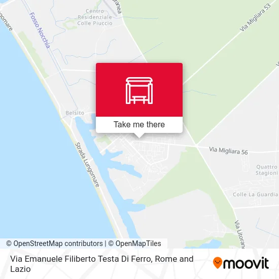 Emanuele Filiberto Iron Head Street map
