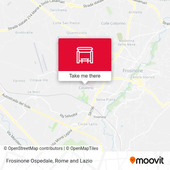 Frosinone Hospital map