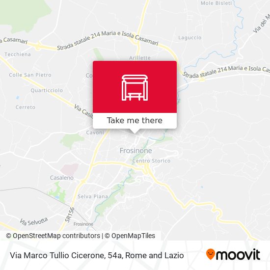 Via Marco Tullio Cicerone, 54a map