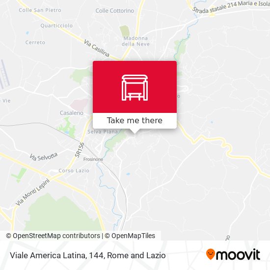 Viale America Latina, 144 map