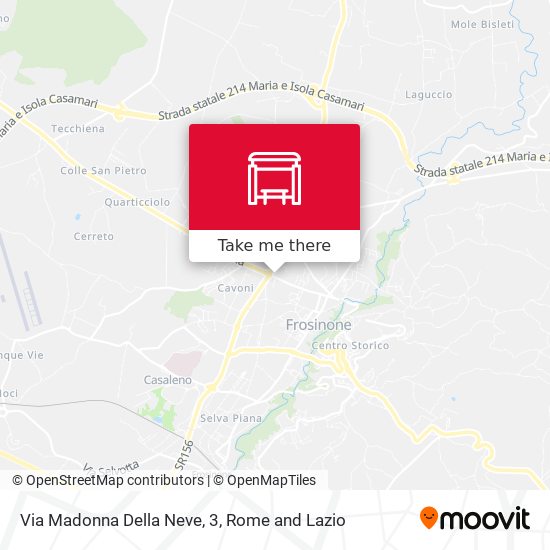 Via Madonna Della Neve, 3 map