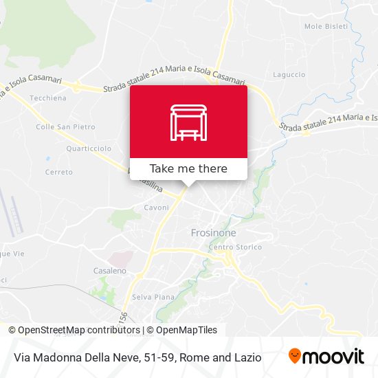 Via Madonna Della Neve, 51-59 map