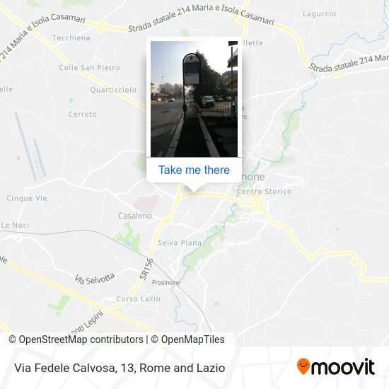 Fedele Calvosa Street, 13 map