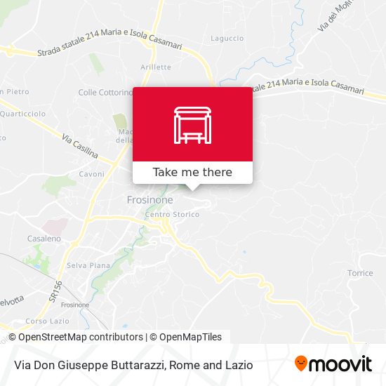 Via Don Giuseppe Buttarazzi map