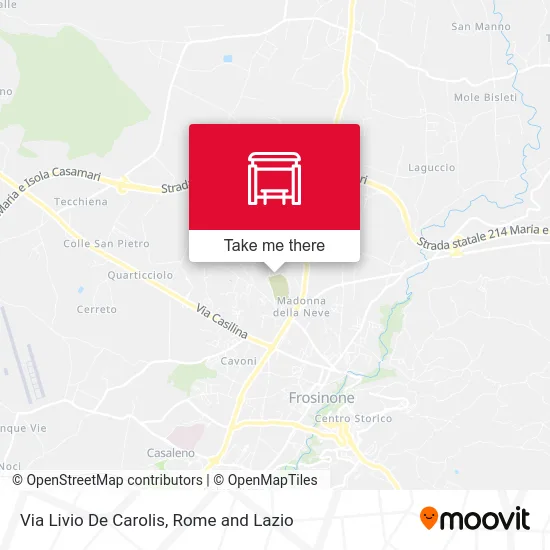Livio De Carolis Street map