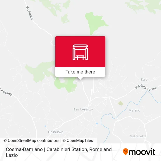 Cosma-Damiano | Carabinieri Station map