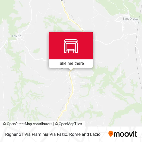 Rignano | Via Flaminia Via Fazio map