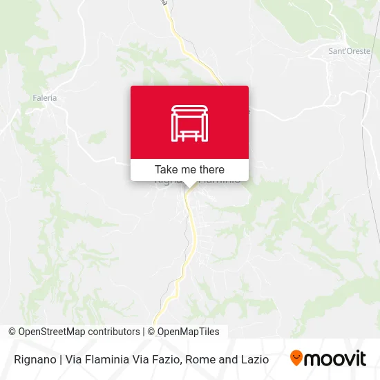 Rignano | Flaminia Street Fazio Street map