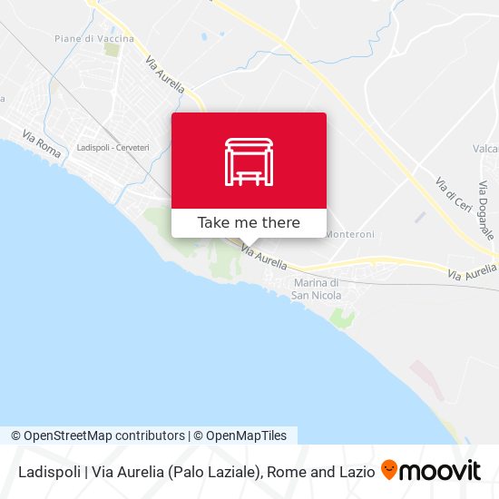 Ladispoli | Via Aurelia (Palo Laziale) map