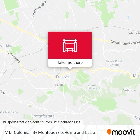 V Di Colonna , Bv Monteporzio map