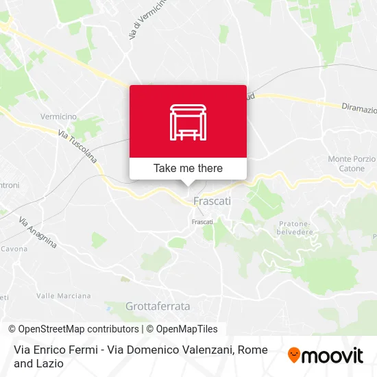 Via Enrico Fermi - Via Domenico Valenzani map