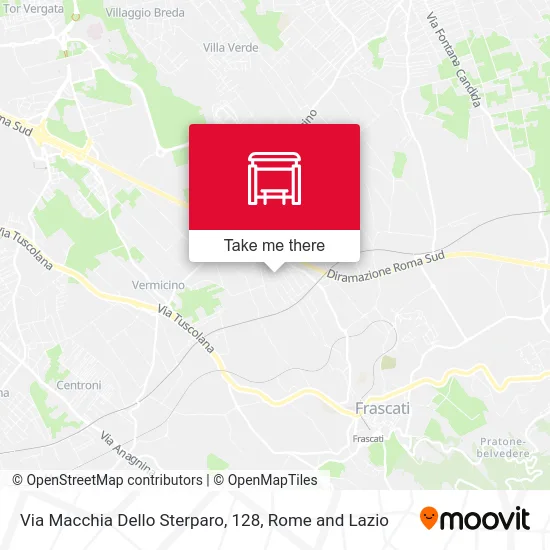 Macchia Dello Sterparo Street, 128 map