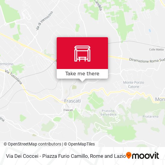 Via Dei Coccei - Piazza Furio Camillo map