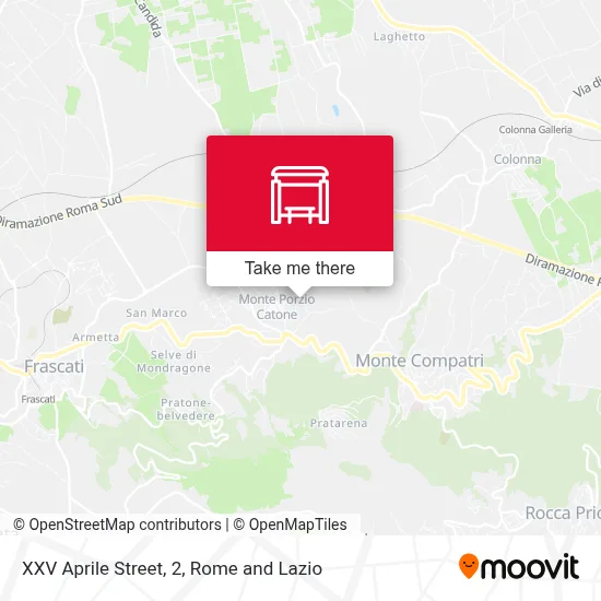 XXV Aprile Street, 2 map
