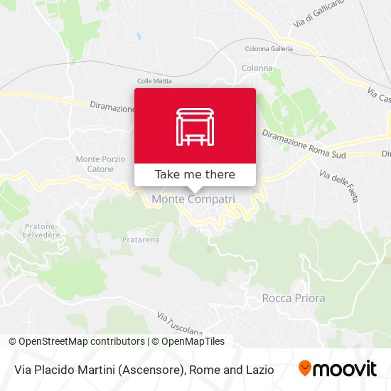 Via Placido Martini (Ascensore) map