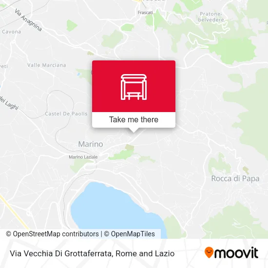 Via Vecchia Di Grottaferrata map