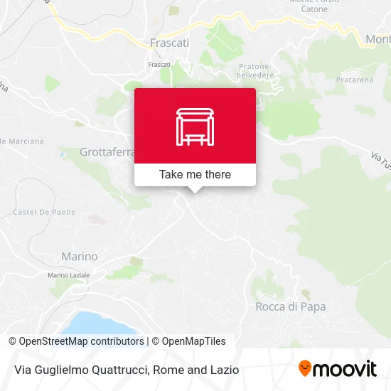 Via Guglielmo Quattrucci map