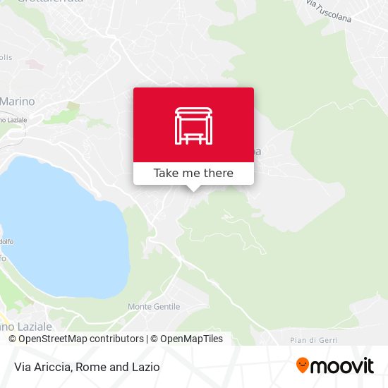 Via Ariccia map