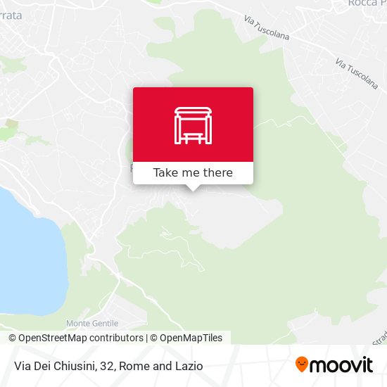 Via Dei Chiusini, 32 map