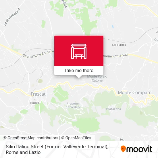 Silio Italico Street (Former Valleverde Terminal) map